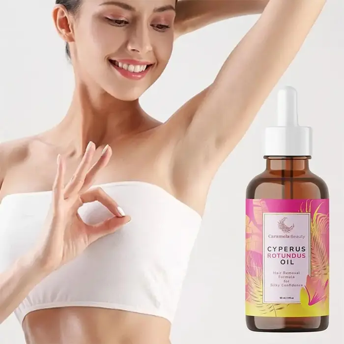 Huile de Cyperus Rotundus OceAura pour l'épilation, soin de la peau douce et lisse, hydratation profonde, inhibition de la repousse des poils, huile après-rasage