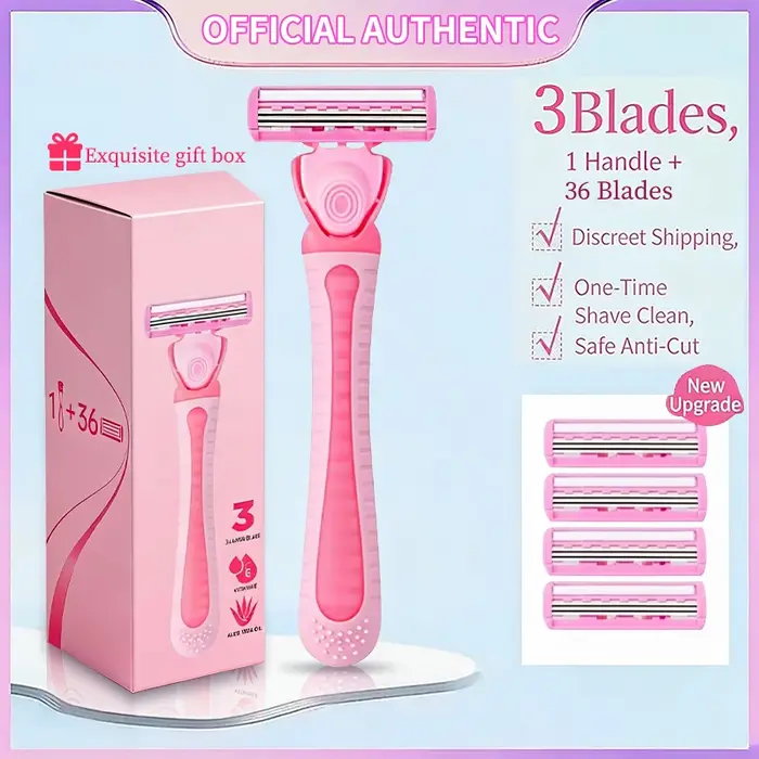 Rasoir Femme 3 Lames avec Vitamine E & Aloe Vera