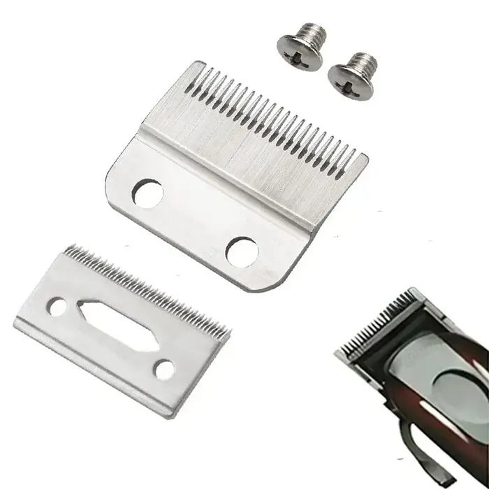 Jeu de lames de rechange professionnelles à 2 trous, adaptées aux tondeuses à cheveux Wahl série 5 é