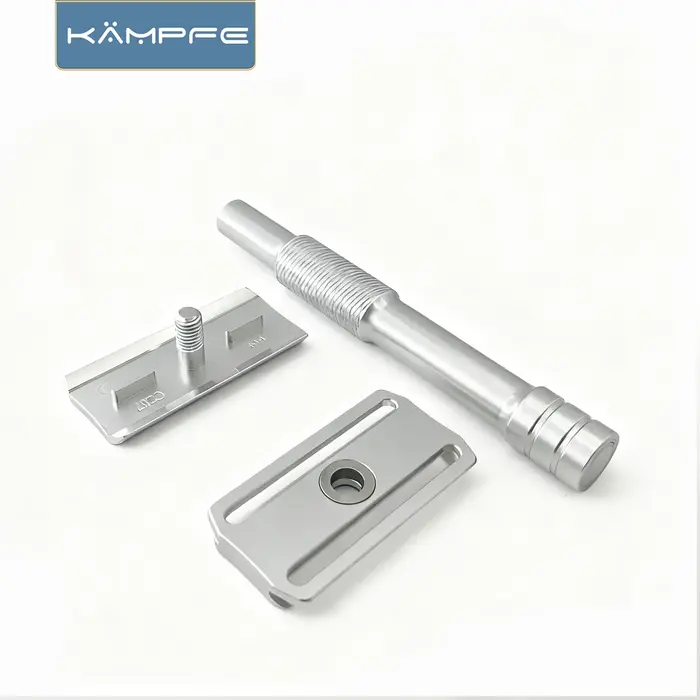 Rasoir vintage Kampfe à double tranchant, antidérapant, en aluminium, pour rasage humide, classique