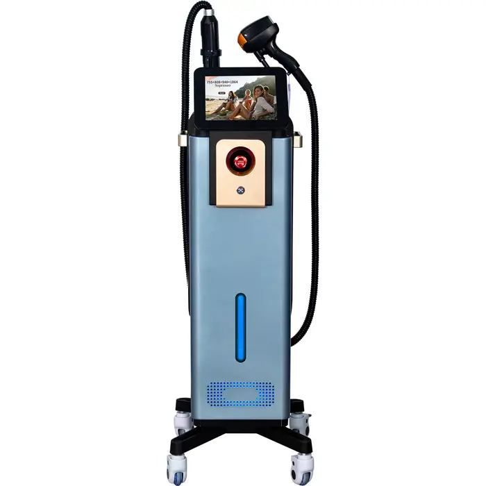 4000W Diode Laser 4 longueurs d'onde 755 808 940 1064nm Machine d'épilation permanente indolore pour le corps
