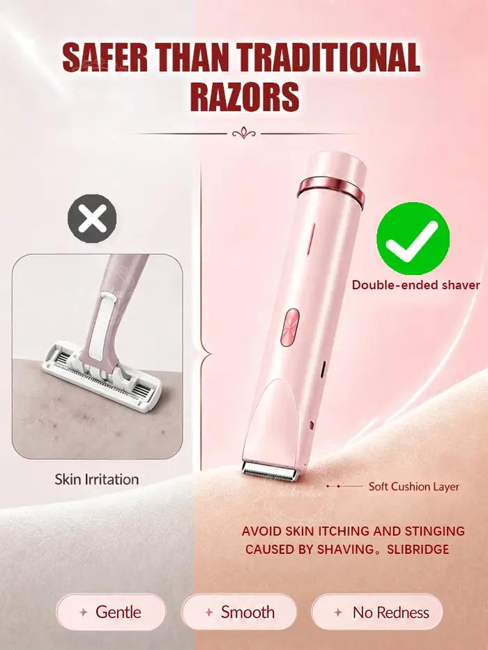 Rasoir électrique pour femmes, rasoir bikini pour zones intimes, aisselles, jambes et bras