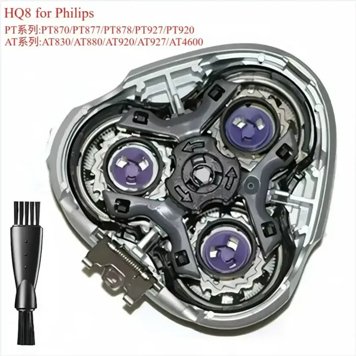 Têtes de rasoir HQ8 compatibles avec Philips HQ7110 HQ7310 HQ7325 HQ7340 PT725 PT720 AT810 AT811 AT830 AT875 PT830 PT870