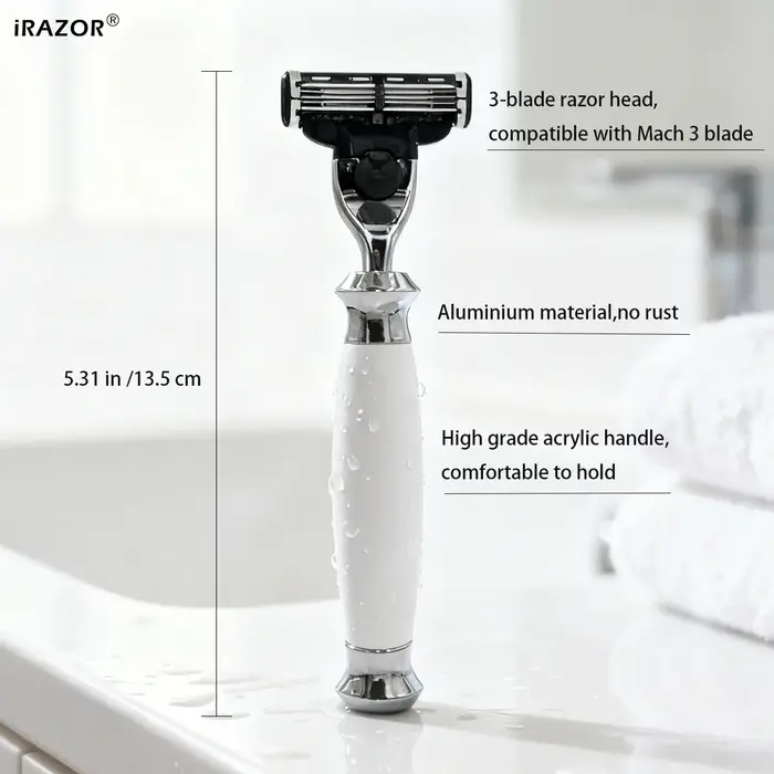 IRAZOR 3 lames Mach 3 rasoir de rasage de barbe pour hommes