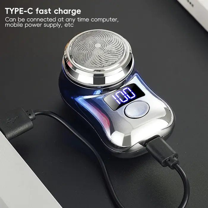 Rasoir électrique portable aste USB étanche pour hommes
