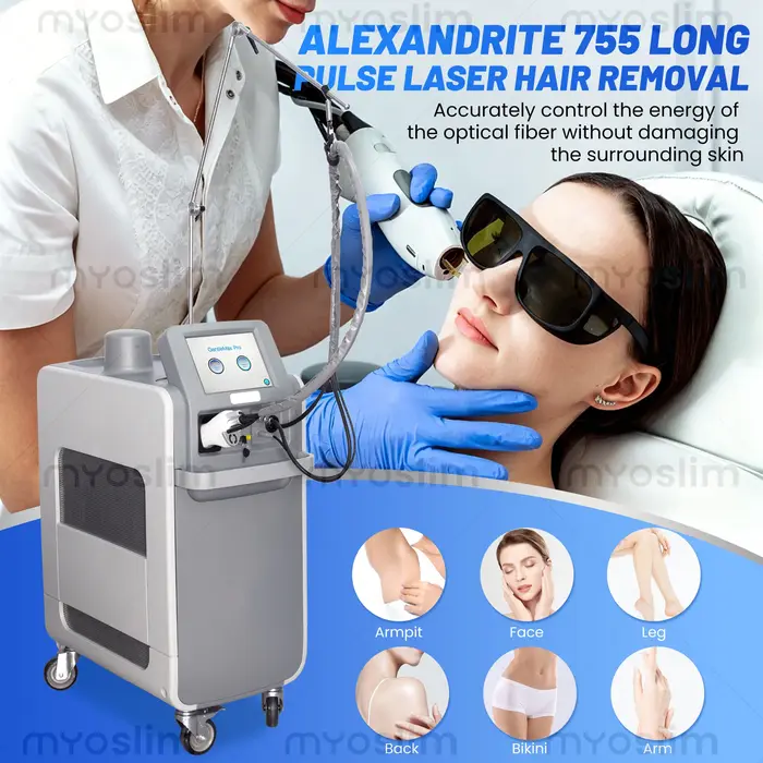 Épilation indolore S Lyric Clinic 755/1064nm Alexandrite Machine | Système de rajeunissement cutané et facial à