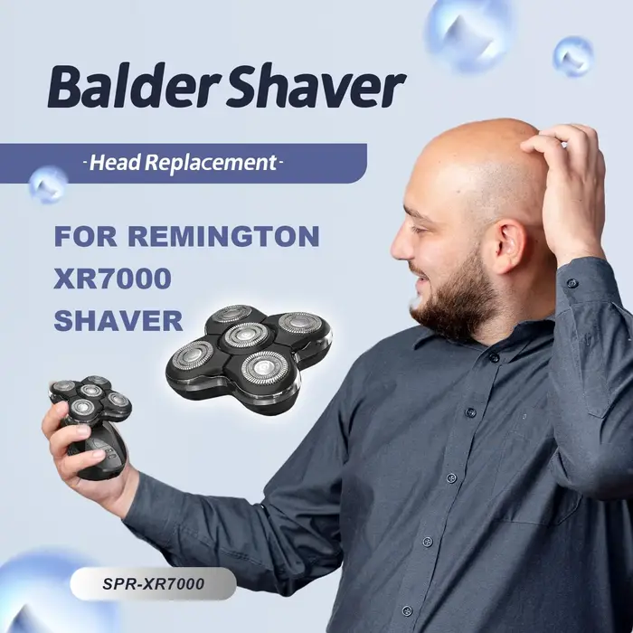 Têtes de rechange pour rasoir compatibles avec le rasage électrique Remington Balder pro XR7000 & XR1500 & XR1501 pour hommes chauve