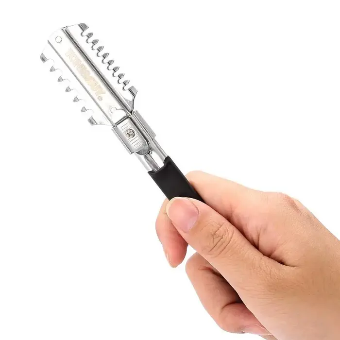 Lames de rasoir professionnelles à double tranchant pour la coupe de cheveux