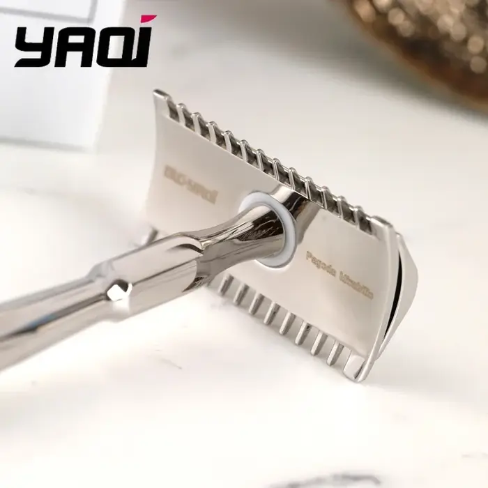 Rasoir de sécurité Yaqi PAGODA MIRABILIS 2026 en acier inoxydable pour hommes et femmes
