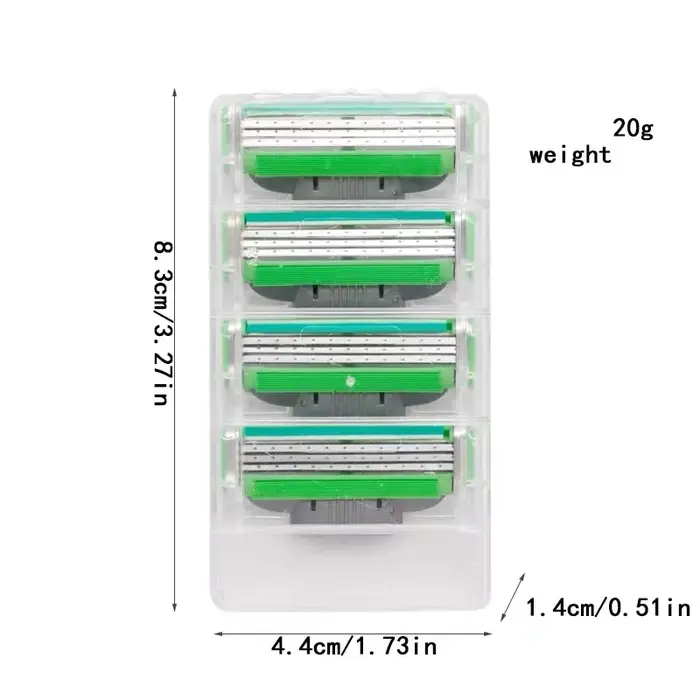 Nouveau rasoir de sécurité à 3 lames en acier inoxydable