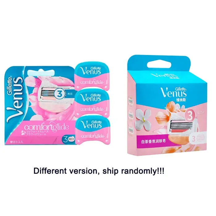 Lames de rasage pour femmes, 3 pièces, rose, Gillette Venus, Spa, pour filles