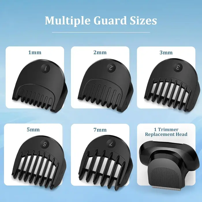 Tondeuse à barbe EasyClick + 5 pièces de fixation de peigne pour rasoirs électriques Braun nouvelle génération série 5