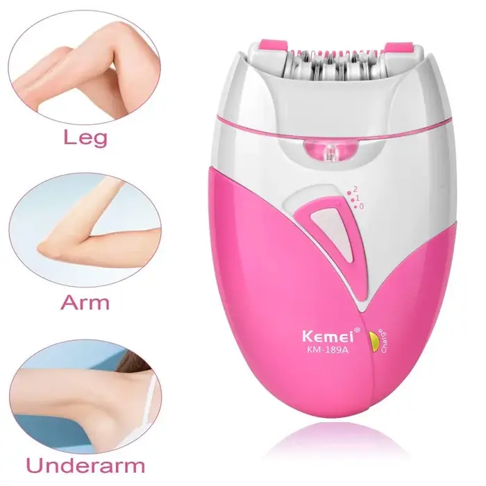 Kemei 189A femmes épilateur indolore Rechargeable corps épilation Machine électrique rasage partie privée Bikini