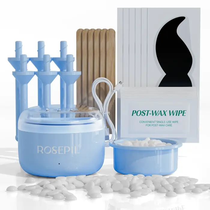Kit de chauffe-cire multifonctionnel mini avec accessoires complets – Appareil d'épilation local pou