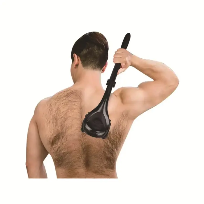 Rasoir arrière indolore personnalisable 2 en 1, tondeuse pour le visage, poignée pliable, épilation 