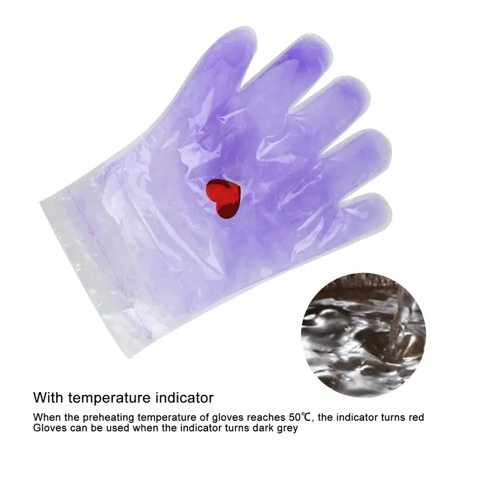 Gants en cire de paraffine