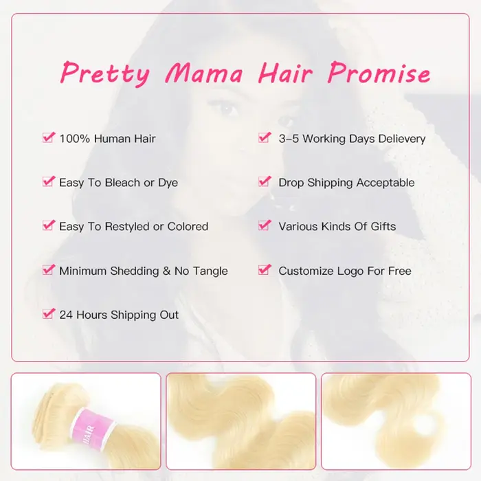 Tissage en Lot Brésilien Naturel Remy Body Wave Blond, Extensions de Cheveux Humains, 36 38 40 Pouce