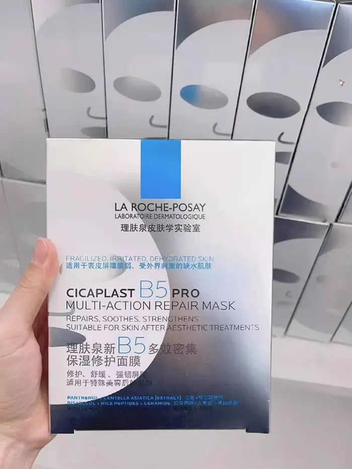 La Roche-Posay Cicaplast B5 Pro Masque Réparateur Multi-Action Hydratation Intensive Apaisement des Rougeurs Réparation de la Barrière Cutanée