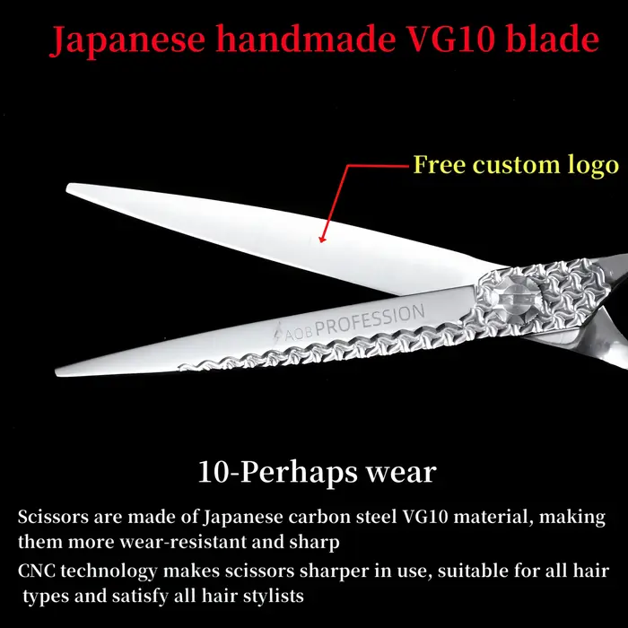 HISADA ciseaux de coiffure 7.0 pouces ciseaux VG10 matériel Premium ou coupe de cheveux ciseaux de c