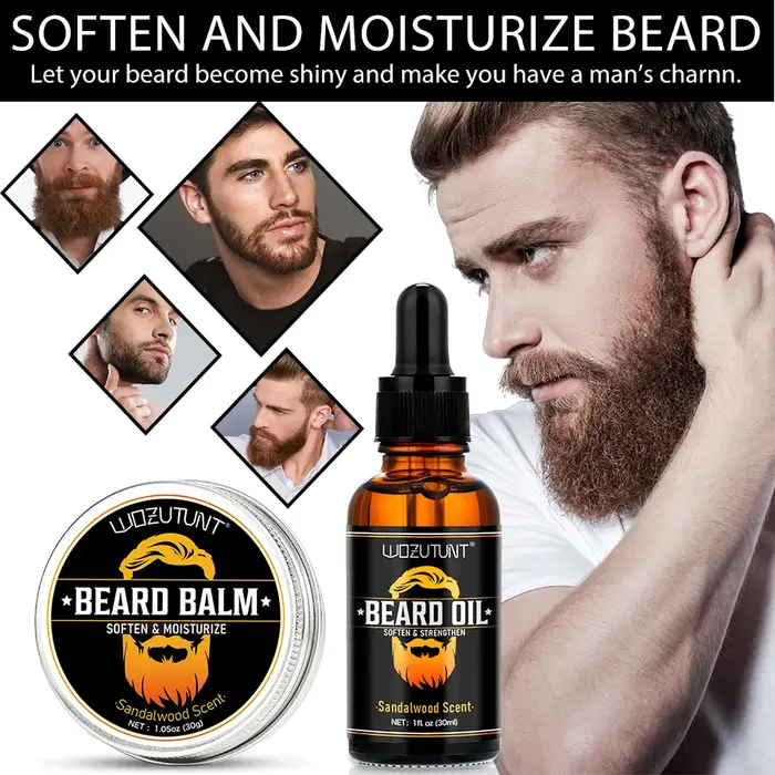 Kit de soins pour barbe pour hommes