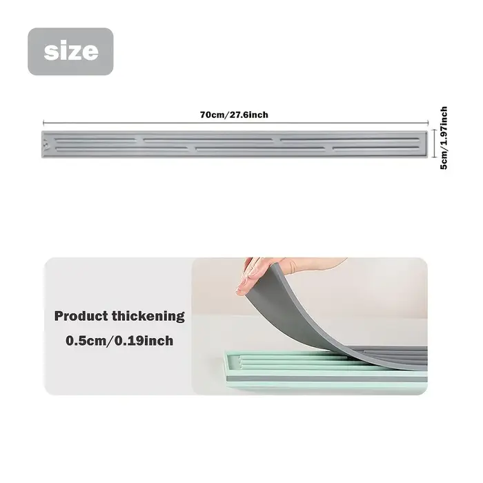 Tapis de séchage en silicone pour comptoir