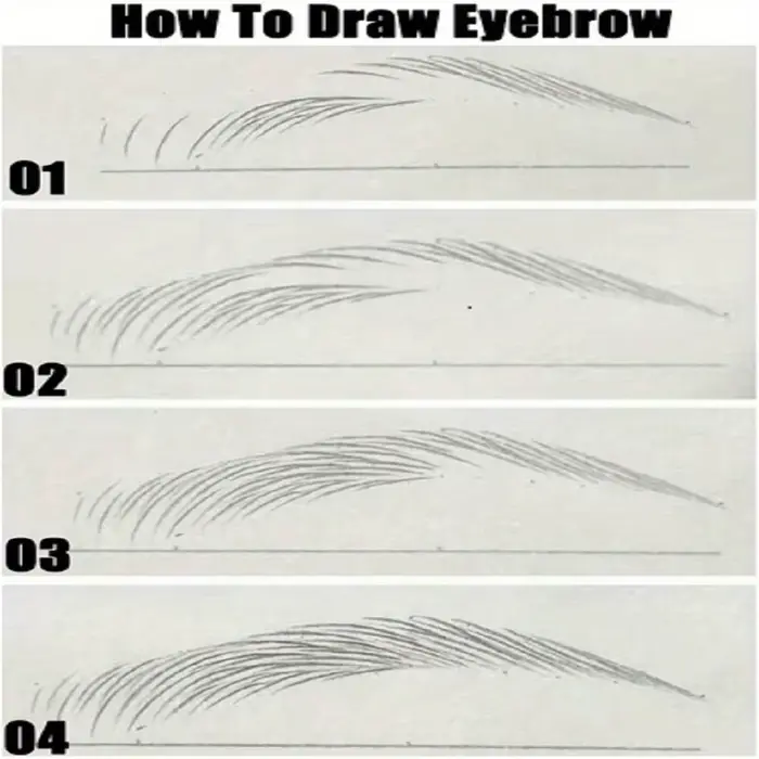 Stylo à sourcils Ultra fin de 0.008mm
