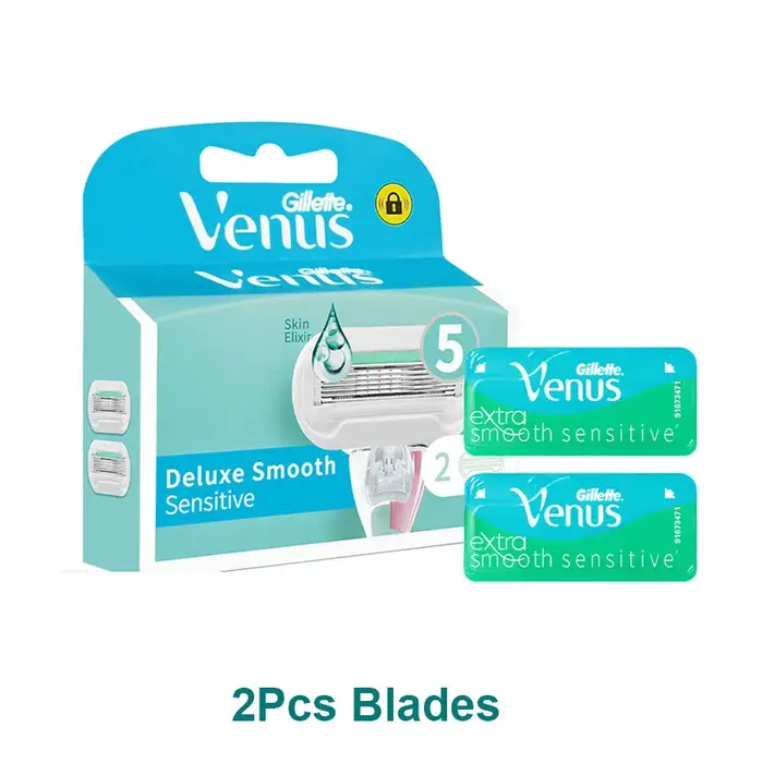 Gillette Venus rasoir femme Deluxe lisse 5 couches lames de rasage pour dame peau sensible épilation