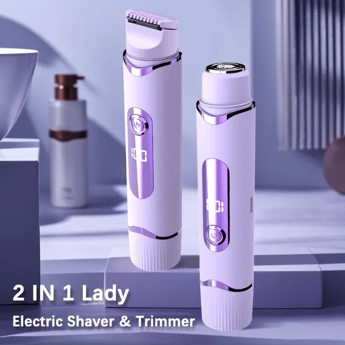 Rasoir électrique 2 en 1 pour femmes