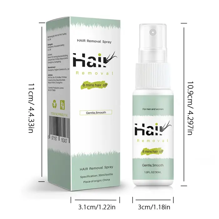 Spray d'épilation intime/priatré, 100ML, zone pubienne et Bikini, indolore, inhibe la croissance des