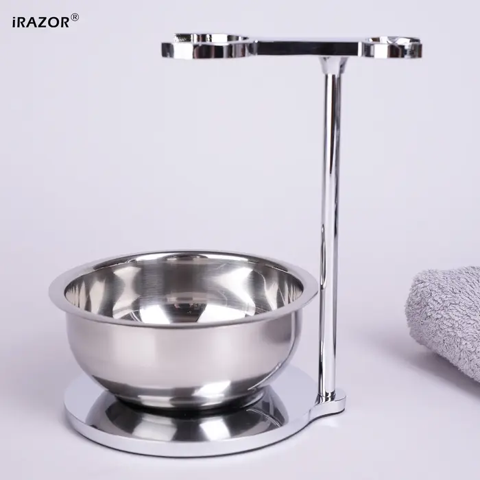 IRAZOR – ensemble de rasage professionnel 3 en 1 pour barbe, avec bol de brosse à raser, 3 couches M